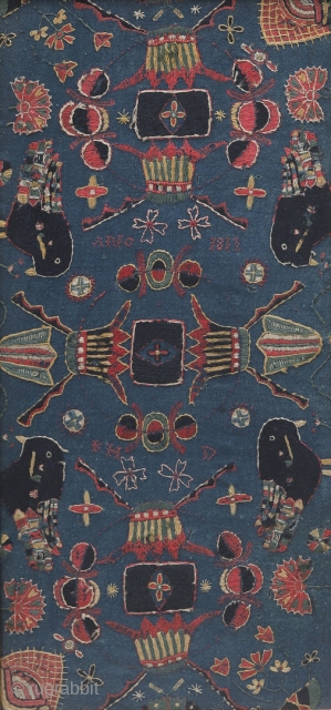 Very special Agedyna dated 1811. This is one of a kind and the most beautiful I've seen so far. 96 x 46 cm.          