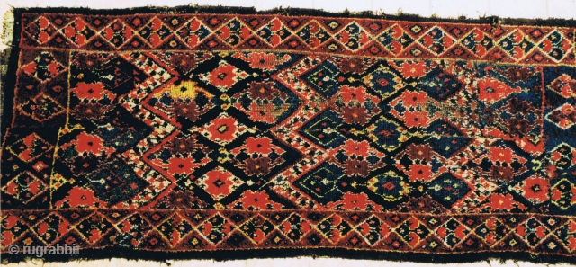 Uzbek Julkhirs, Central Asia, Nurata plateau area, late 19th century. L: 340 cm; W: 142 cm; natural dyes, 'chayan' (a scorpion) patterns in yellow, red and cherry-red colours create a significant visual  ...