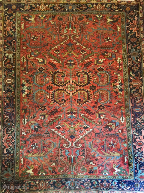  Beutiful Antique Heriz rug  generally good condition late 19th century size 320x240                   