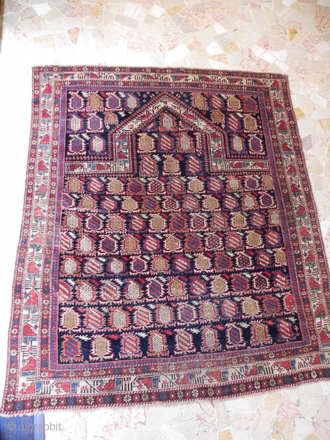 Caucasian Marasali Sirvan rugs in good condition size 136x112                        