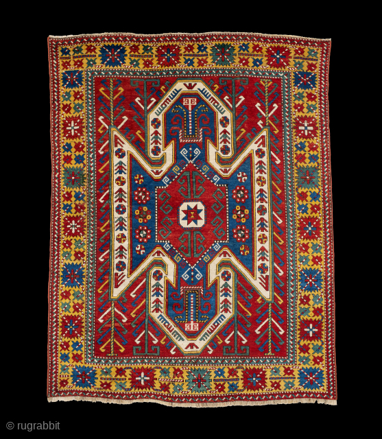 Antique Sevan with dazzling, saturated colors. 239 x 187 cm                       