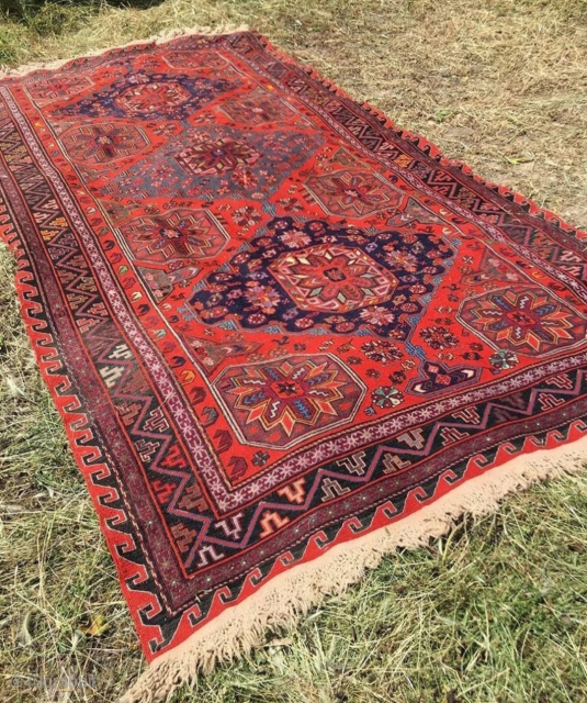 Caucasian Kuba Soumak, excellent condition. 

Size: 200x385 / 6' 7"x12' 8"                      