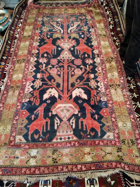 First quarter 20th century Karabagh rug, approx 170sx320cm.                         