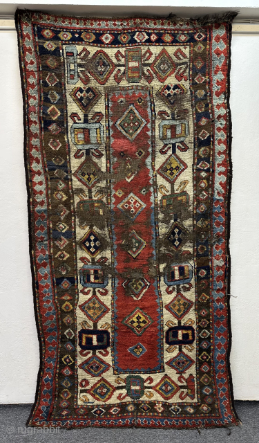 Antıque Azerbaycan ( Zakatala ) Carpet 
1880s
Size:225x113 cm                         