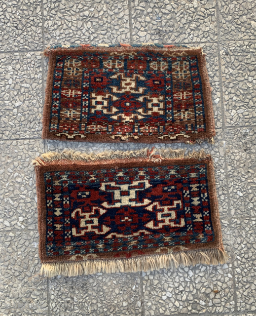 Two Türkmen Small Rug
Size:40x20 cm 
          38x20 cm                