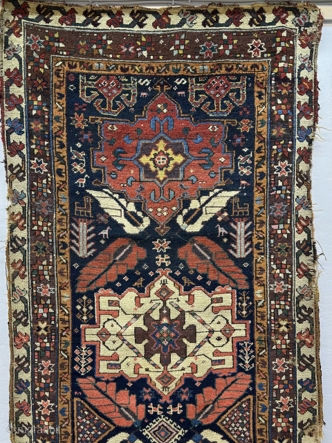 Antıque Sauj Bulak Runner Carpet 1880s
Size:290x107 cm