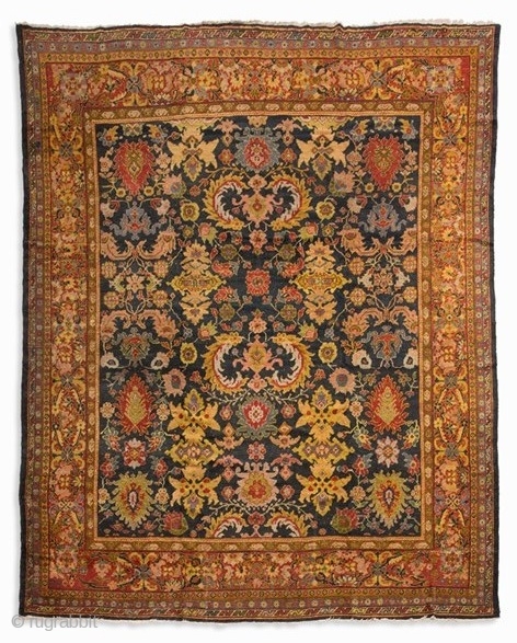 12 | Sultanabad, West Persia, Early 20th Century

    
Wool on Cotton
Persia, Early 20th century
Knot density: approx. 200,000 knots per m2
Dimensions: 3.43 x 3.11 m
Age-according good condition
This item cannot be  ...