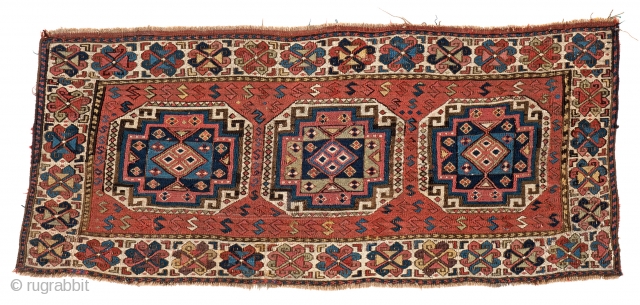 Lot 10, SHAHSAVAN SUMAKH PANEL 95 x 42 cm (3ft. 1in. x 1ft. 5in.) Persia, mid-19th century Published: "Mafrash", Siawosch Azadi 1985, Page 180, Starting bid: € 1.100, Auction on Pril 22nd,  ...