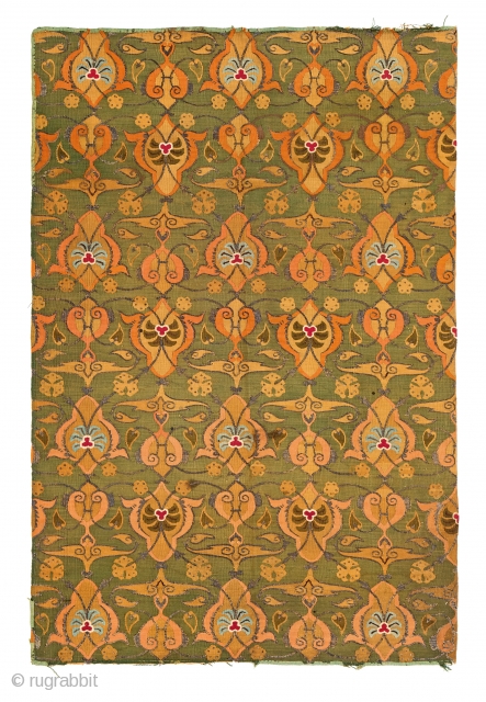 Portuguese textile, Portugal, 18th century, 4ft. 10in. x 3ft. 3in., Starting bid € 800, Auction May 18th at 4pm, https://www.liveauctioneers.com/item/71359992_portuguese-textile             