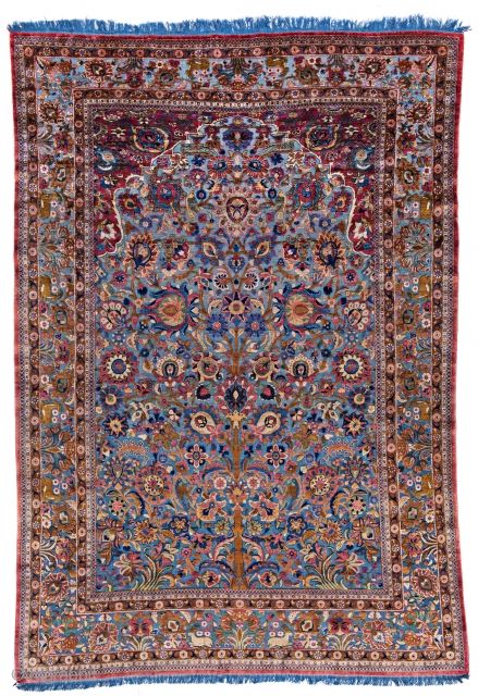 Lot 30, Kashan Souf Silk, 310x216cm, Persia 19th century, starting bid Euro 12.000, Auction June 18, 5pm, https://www.liveauctioneers.com/item/62389141_kashan-souf-silk
               