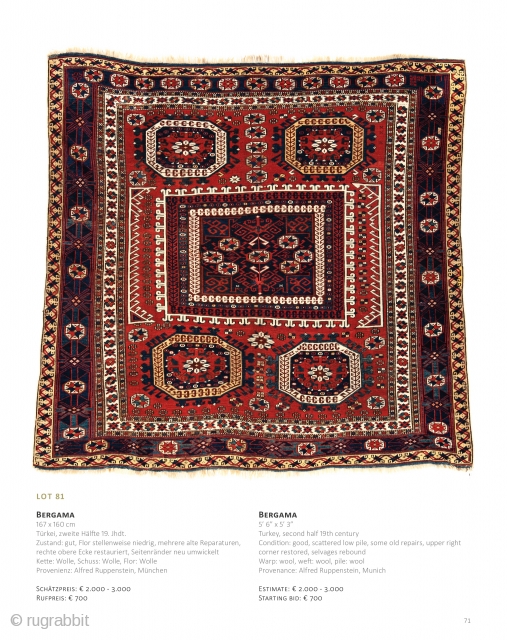 Auction June 22 at 4pm, https://www.liveauctioneers.com/catalog/143574_fine-antique-oriental-rugs-xvi/
                           