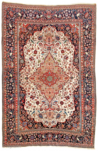 Lot 192, Kashan Mohtashem, starting bid € 4000, Auction October 14 5pm, https://www.liveauctioneers.com/catalog/109605_fine-antique-oriental-rugs-viii/?count=all
                    