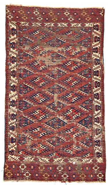 Lot 59, Yomut main carpet, starting bid € 2000, Auction October 14th 5pm, https://www.liveauctioneers.com/catalog/109605_fine-antique-oriental-rugs-viii/?count=all
                   