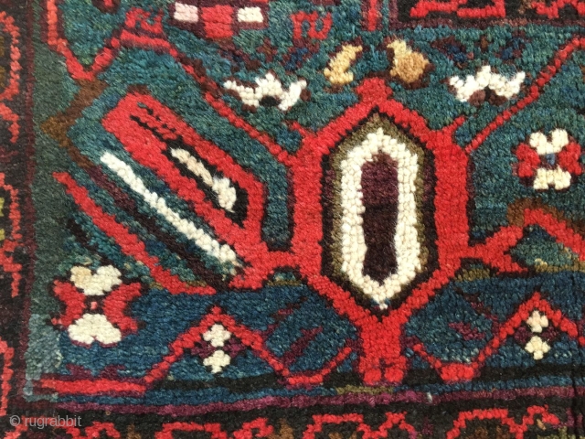 Antique Kuba Gymyl village rug with two concentric medallions, c 1910, 170x407cm (Sold)                    