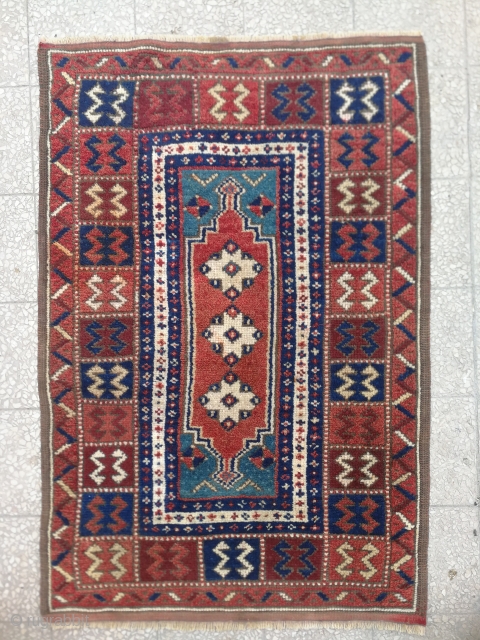 West Anatolian Bergama Rug 19th Century size: 108x73 Cm                        