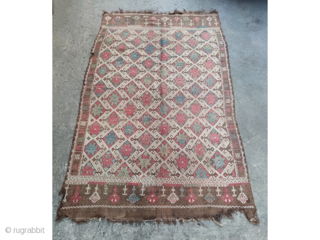 Bergama cicim Rug size:240x153cm                             