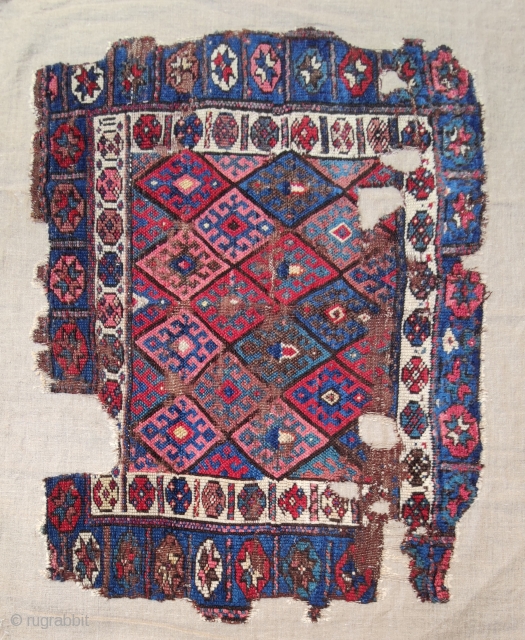 Persian Çaff fragment bagface Size:97x78cm/3'2"x2'7"                            