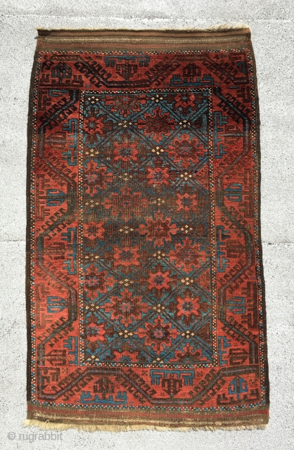 Baluch rug . 4'9" x 2'10".                           