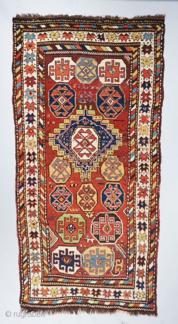 Crazy Kurdish rug with electric colors. In excellent condition. Ask for more info. 

Please visit our website for more rare woven art : www.bbolour.com         