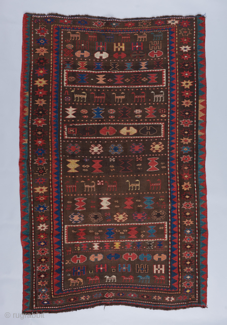 A Verneh with a truly authentic tribal character. Great condition. third quarter 19th century. 5'9" x 3'9".                