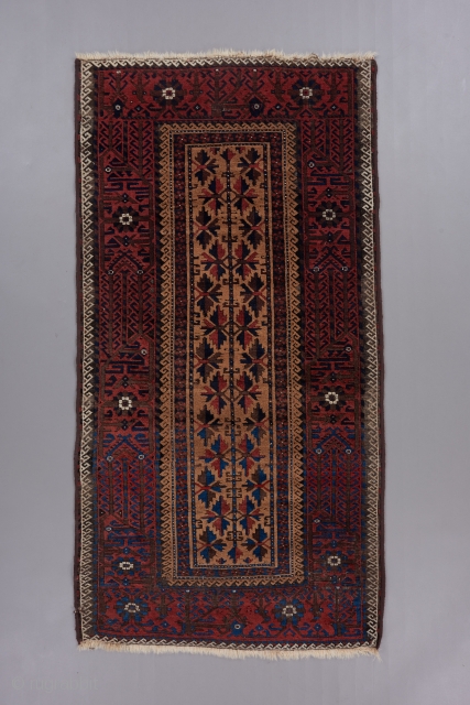 Baluch Mina khani rug. 6' x 3'.                          
