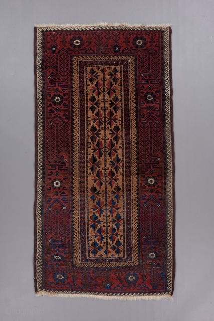 Baluch Mina khani rug. 6' x 3'.                          