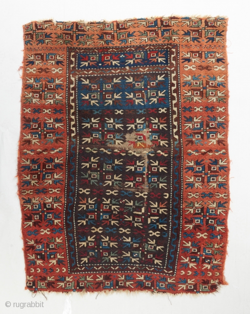 A super funky Anatolian rug. Probably from somewhere in the east. Probably has a bad red towards the top. Please ask for more details. 

Visit our website for more rare woven art:  ...