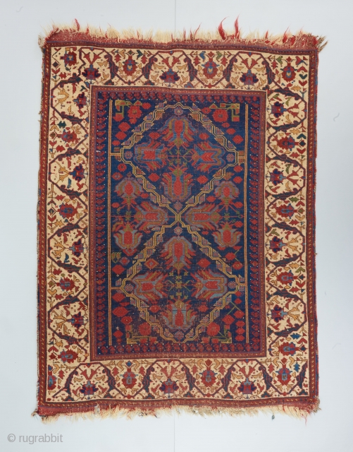 Tulip Afshar. It goes without saying, but check out that border !! 5'5" x 4'1".

Take a look at our section on tribal and village rugs here: https://www.bbolour.com/tribal-and-village-rugs-1/      