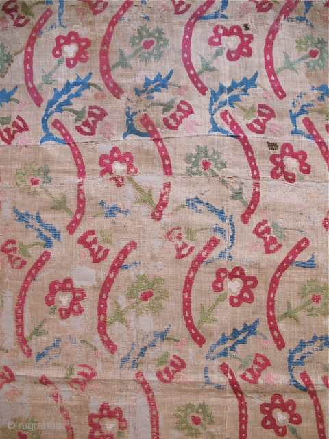 Large 17th century Ottoman Embroidery (detail)                           