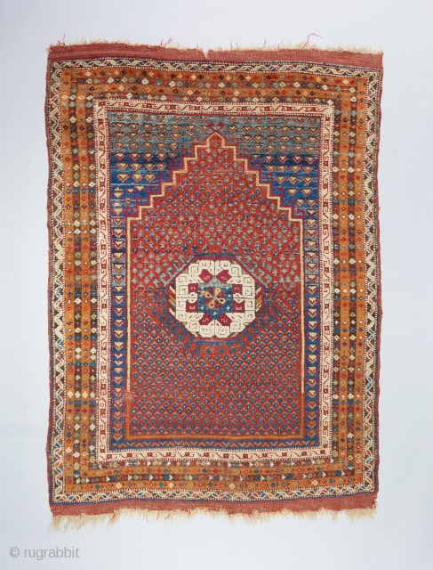 Anatolian rug ( possibly Cal ) with an unusual design.                       