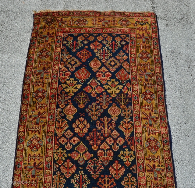 early kurdish runner. 12'4" x 3'                           