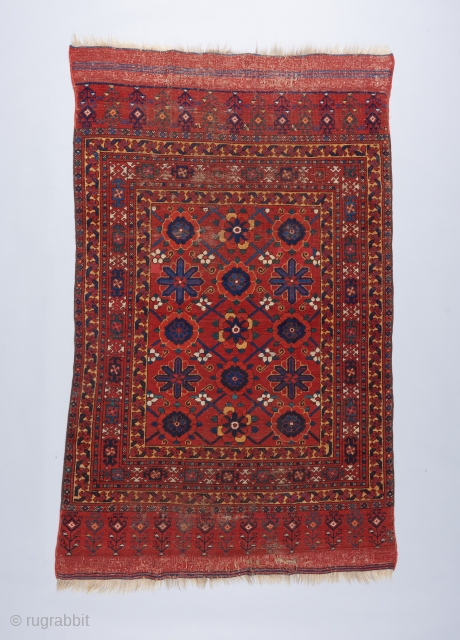 Beautiful and rare Beshir Mina Khani rug. Very good age and great color and format.                  