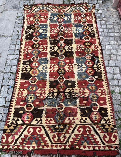 Antique Mut Kilim Size 130x265 cm                           