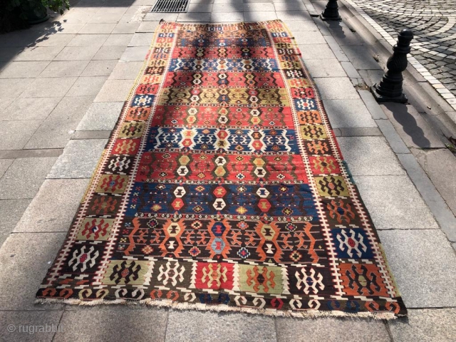 Antique  Anatolian Aksaray Kilim                            