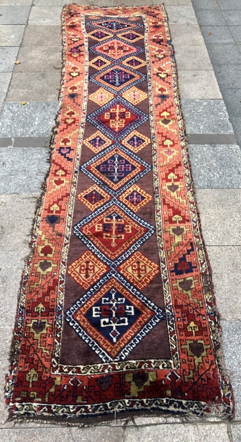 Antique Sivas Kurdish  Rug  Size 90x360 cm Please feel free to asking questions 
                 