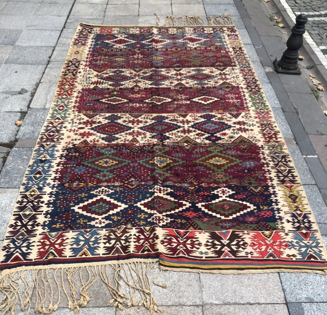 Antique Anatolian Adana Kilim
Size 176 x 325 cm                         