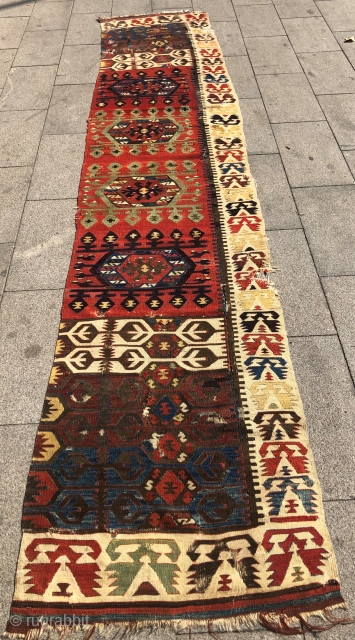 Antique Konya Kilim 
Size 80x410 cm                           