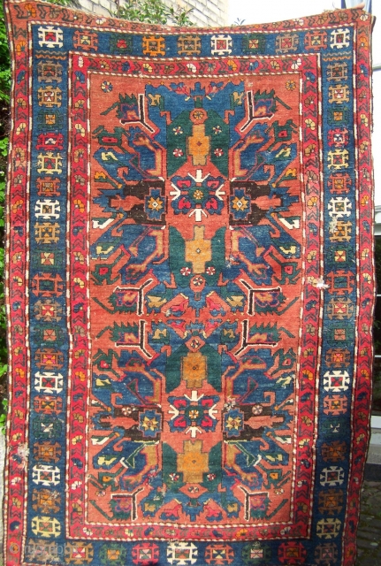 Tschelabert Kazak Caucasus early 20th century 220 x 135 cm, some sign of use, condition good. Synthetic colors.               