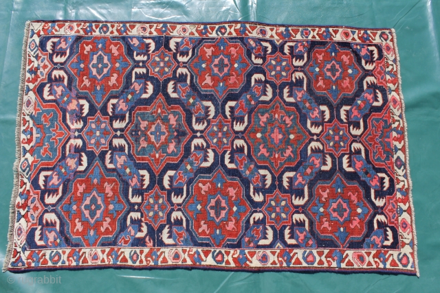 Antique Caukasian Alpan - Kuba 19th century Very good condition.
Size: 145x90cm                      