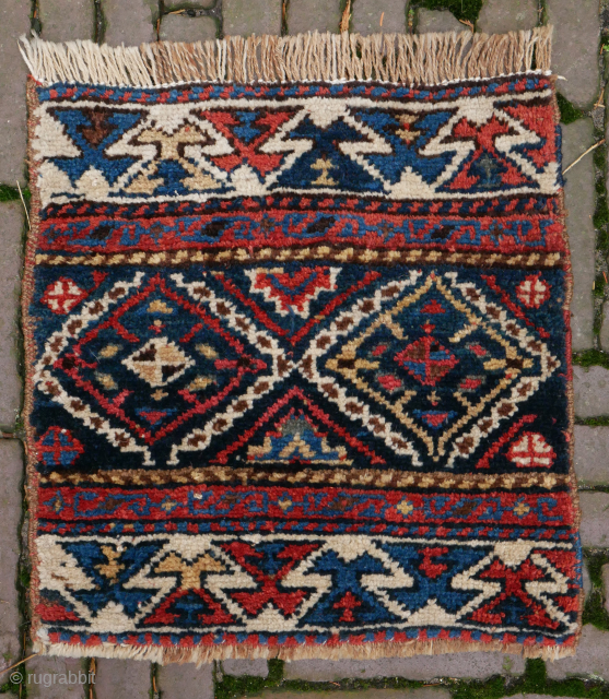 Shahsavan Pile Mafrash-Panel, Northwest Persia, wool/wool, approx. 34 x 45 cm, good condition, please use contactform on www.beamol.nl