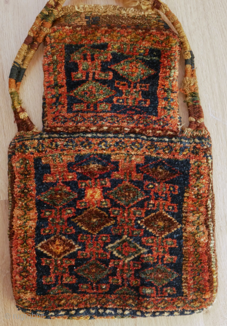 small Kurdish saltbag piled, namakdan, nice backside and good condition. 46 x 30 cm. Please use contactform on www.beamol.nl