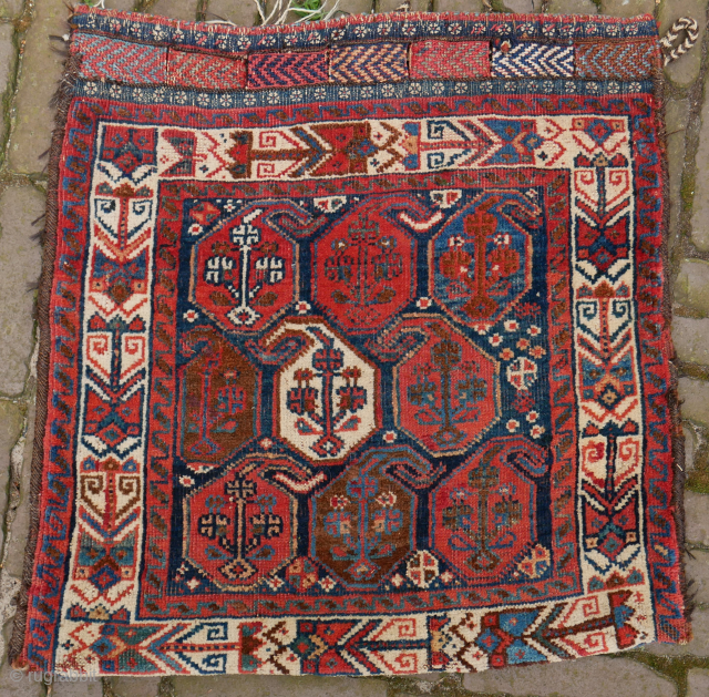 Botteh bag, probably Khamseh, very good condition. 56 x 57 cm. please use contactform on beamol.nl                 