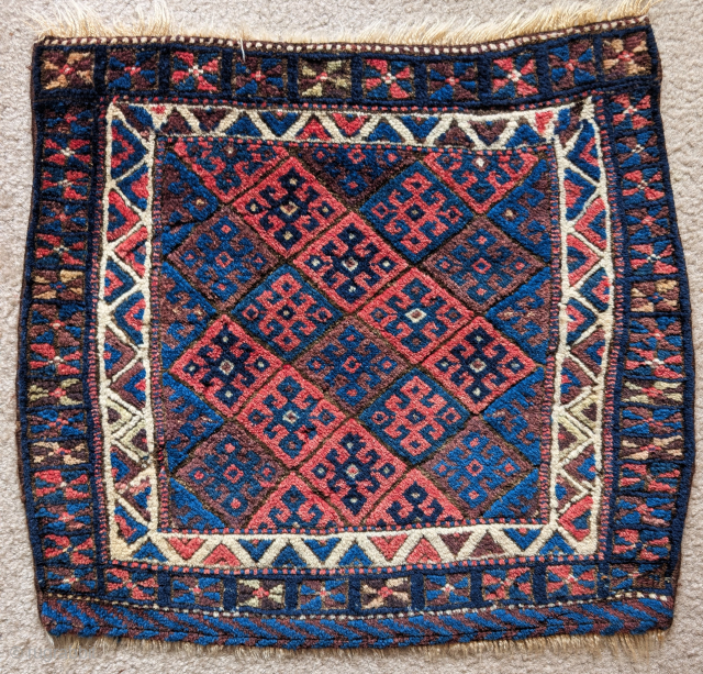 Jaf Kurd bag face, super soft lustrous wool! Thick yet with a floppy handle. 23"x22"                  