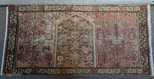 Antique Khotan saf, soft colors, soft wool, cool drawing. Size is 6'3"x3'1"