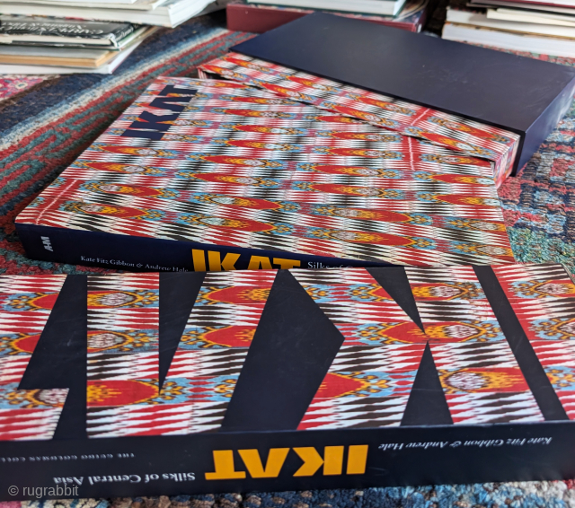Book : Ikat, Silks of Central Asian (The Guido Goldman collection) Copiously illustrated with quality photography, very fancy case.