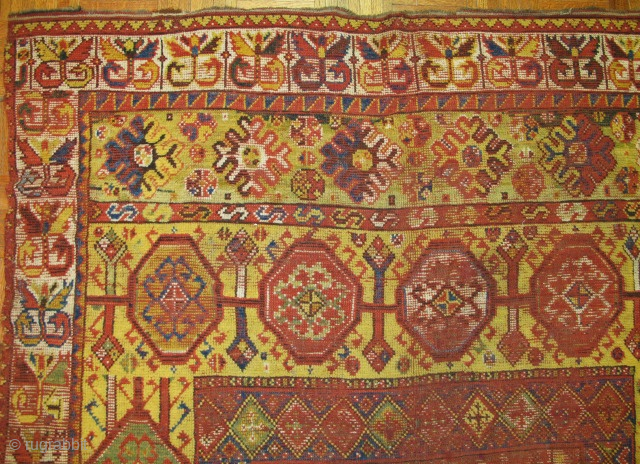Rabat Moroccan gallery rug, all natural colors, mid 19th. century?                       