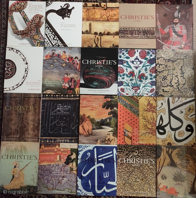 20 Christie's London Islamic art catalogs. All in great condition                       