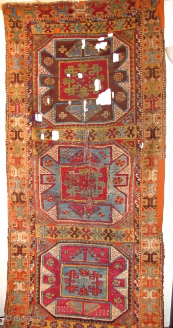 East Anatolian Kurdish Rug, Crazy Colors, not for the conditionally challenged                      