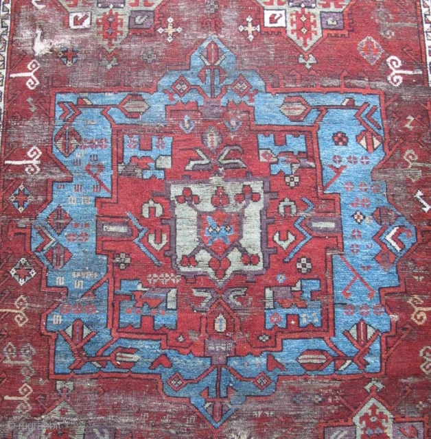 Central Anatolian Karaman Medallion carpet incorporating many Northwest Persian Safavid models.                      