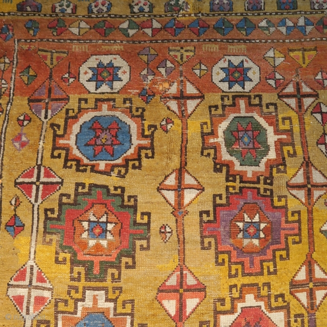 Central Anatolian Konya / Cappadocia rug with colorful Memling guls                       